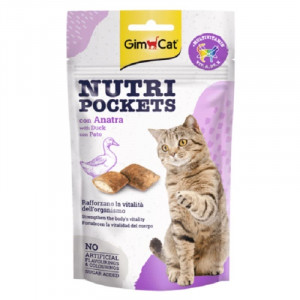 GIMCAT NUTRI POCKETS DUCK kaķu gardums Pīle 60g